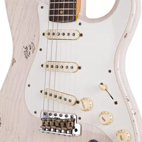Fender Custom Shop Limited Edition Troposphere Stratocaster Heavy Relic Aged White Blonde Elektro Gitar