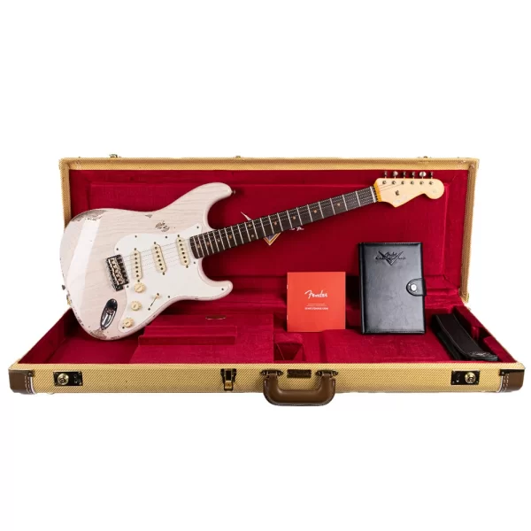 Fender Custom Shop Limited Edition Troposphere Stratocaster Heavy Relic Aged White Blonde Elektro Gitar