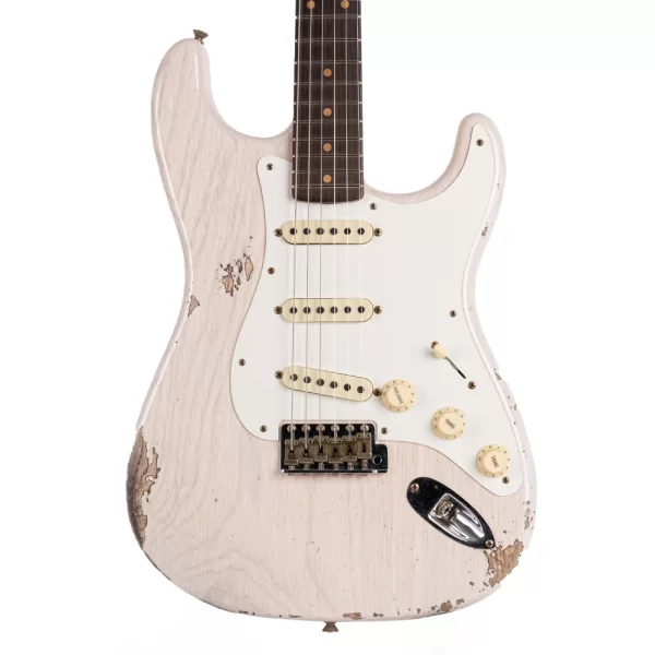Fender Custom Shop Limited Edition Troposphere Stratocaster Heavy Relic Aged White Blonde Elektro Gitar