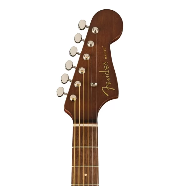 Fender FSR Malibu Player All Mahogany Ceviz Klavye Natural Elektro Akustik Gitar