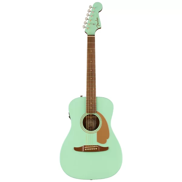 Fender FSR Malibu Player Ceviz Klavye Surf Green Elektro Akustik Gitar