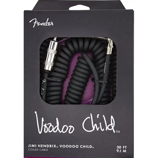 Fender Hendrix Voodoo Child Cable Black Enstrüman Kablosu