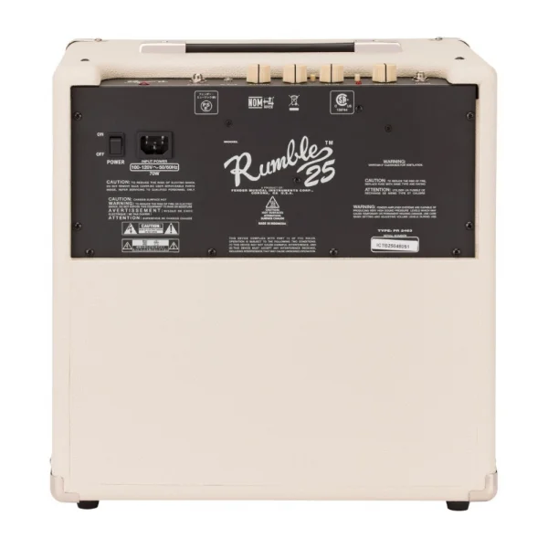 Fender Limited Edition Rumble 25 V3 Ivory Bas Gitar Amfisi UK