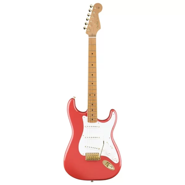 Fender Limited Edition Vintera II &#039;50s Stratocaster Roasted Akçaağaç Sap Gold Hardware Fiesta Red Elektro Gitar