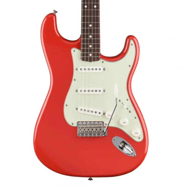 Fender Limited Edition Vintera II 60s Stratocaster Roasted Akçaağaç Sap Gülağacı Klavye CS Fat 60s PU Fiesta Kırmızı Elektro Gitar