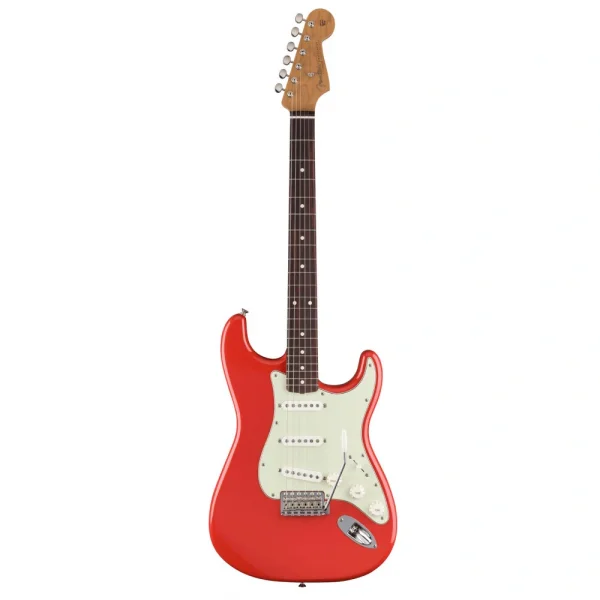 Fender Limited Edition Vintera II 60s Stratocaster Roasted Akçaağaç Sap Gülağacı Klavye CS Fat 60s PU Fiesta Kırmızı Elektro Gitar