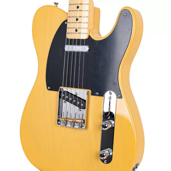 Fender Made in Japan LTD Traditional II Nocaster Akçaağaç Klavye CS 51 Nocaster PU Butterscotch Blonde w/Bag Elektro Gitar