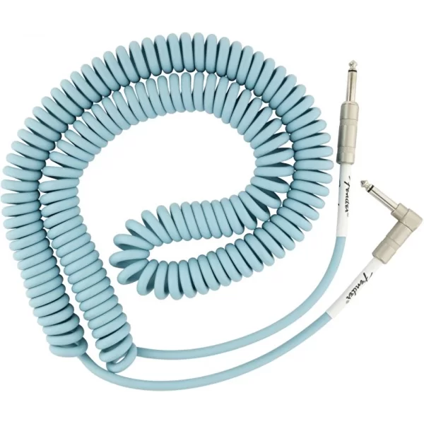 Fender Original Coil Cable Düz/L Uç 9 Metre Daphne Blue Kablo