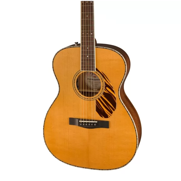 Fender PO-220E Paramount Orchestra Ovangkol Klavye Natural Elektro Akustik Gitar