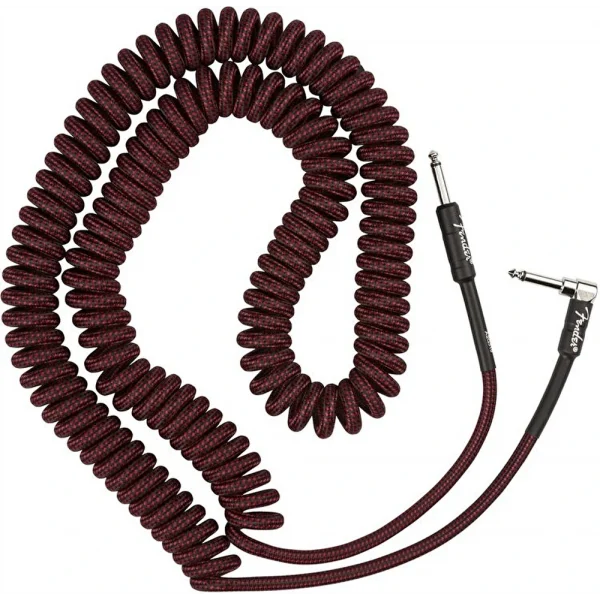 Fender Professional 9 Metre Red Tweed Coil Enstrüman Kablosu
