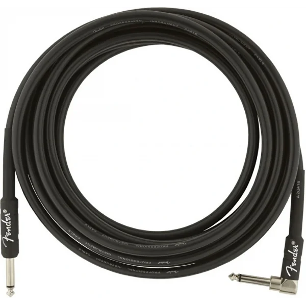 Fender Professional Düz/L Uç 4.5 Metre Siyah Enstrüman Kablo