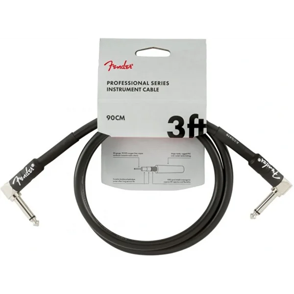 Fender Professional L Uç 90cm Siyah Enstrüman Kablo
