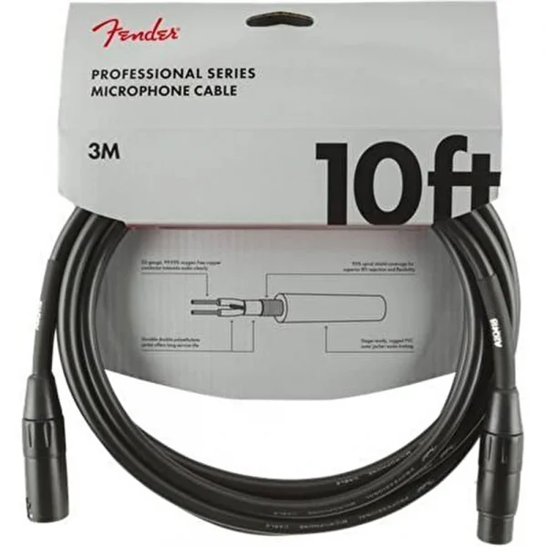 Fender Professional 3-metre mikrofon kablosu