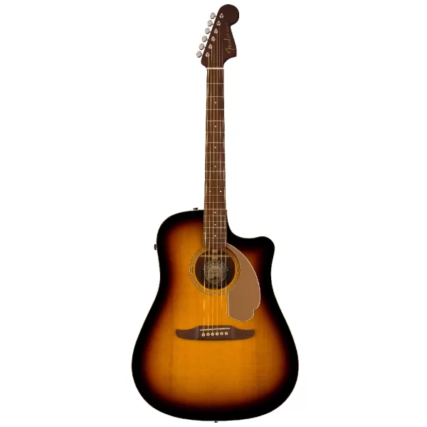 Fender Redondo Player Ceviz Klavye Sunburst Elektro Akustik Gitar