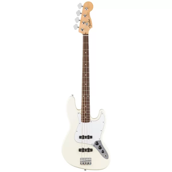 Fender Standard Jazz Bass Laurel Klavye Olympic White Bas Gitar