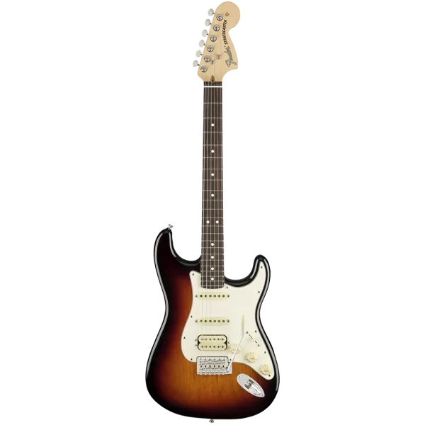 Fender USA Performer Strat HSS Gülağacı Klavye 3 Tone Sunburst Elektro Gitar