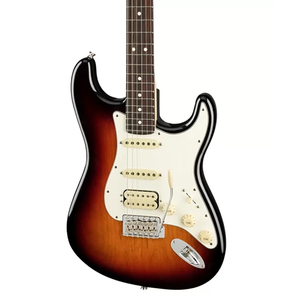 Fender USA Performer Strat HSS Gülağacı Klavye 3 Tone Sunburst Elektro Gitar