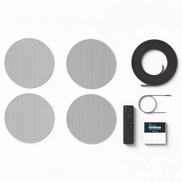 Fonestar KS-WALL4 Aktif Hazır Sistem Tavan Hoparlörü ve Amfi Seti