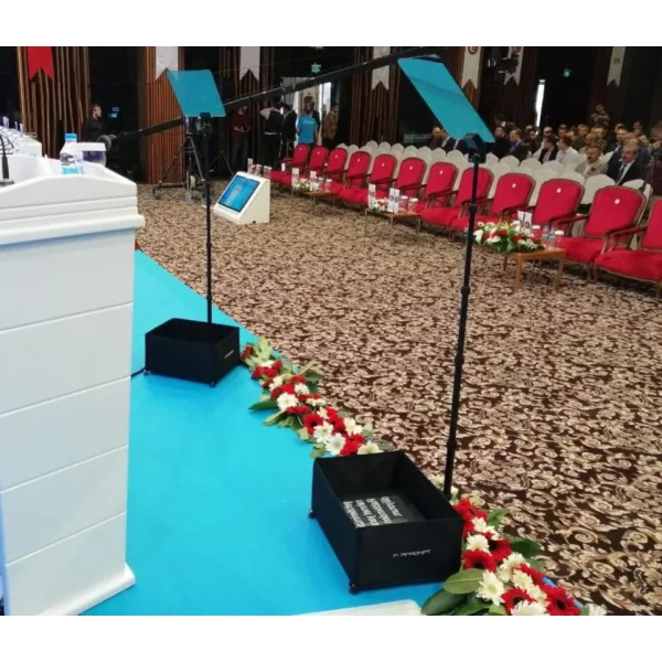 Fortinge PROC17-D-HB Çift 17 Konferans Prompter - Çiftli Set, Parlaklık 1000 cd/m²