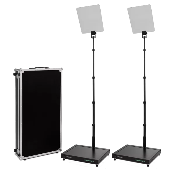 Fortinge PROC19-D-HB Çift 19 Konferans Prompter - Çiftli Set, 1000 cd/m² parlaklık