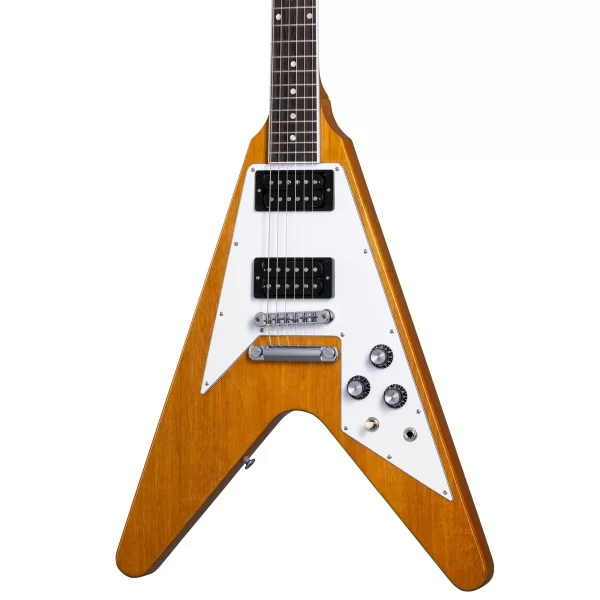 Gibson 70s Flying V Elektro Gitar (Antique Natural)