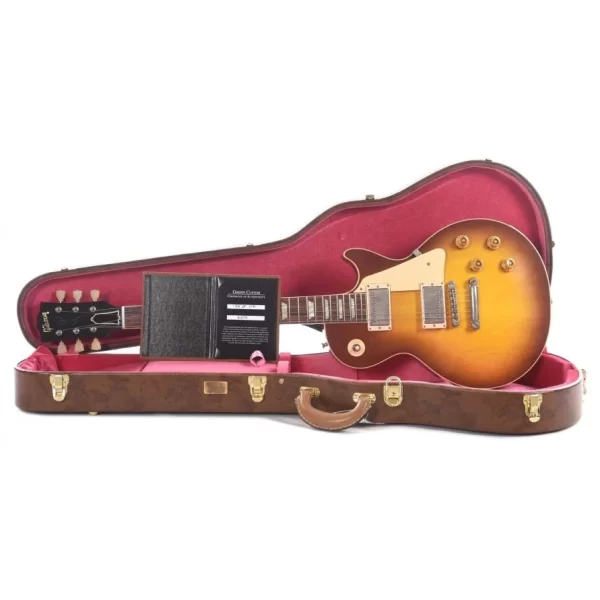 Gibson Custom 1958 Les Paul Standard Reissue VOS Elektro Gitar (Iced Tea Burst)