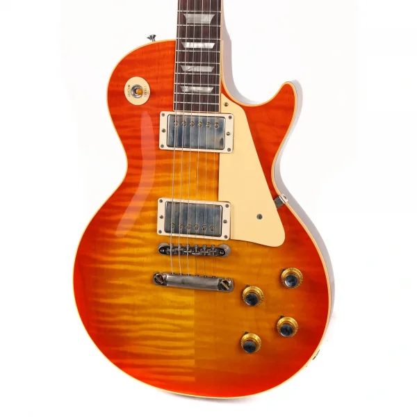 Gibson Custom 1960 Les Paul Standard Reissue VOS Elektro Gitar (Tangerine Burst)