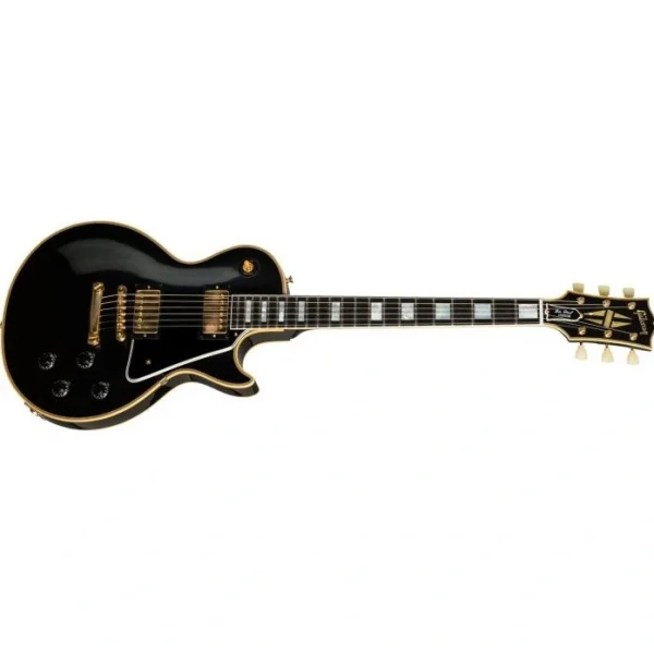 Gibson Custom Les Paul Custom Reissue VOS Elektro Gitar (Ebony)