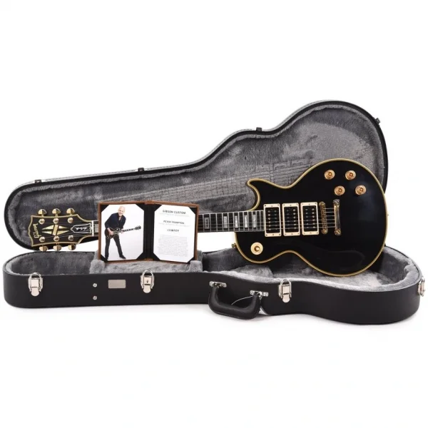 Gibson Custom Peter Frampton Phenix Inspired Les Paul Custom VOS Elektro Gitar (Ebony)