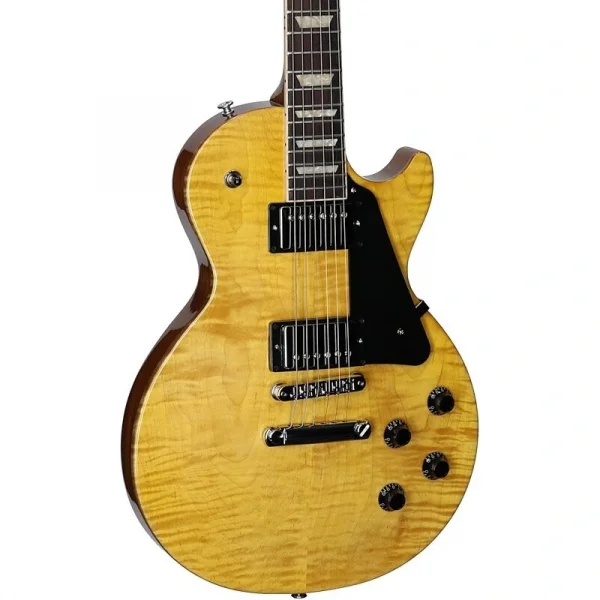Gibson Les Paul Studio Figured Elektro Gitar (Antique Natural)