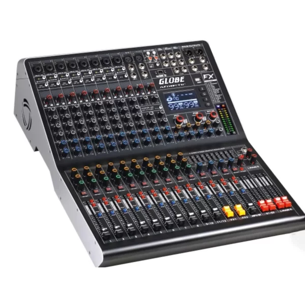 Globe GTP-1252FX 12 Kanal 2x750W-4Ω Power Mikser Çift Efekt