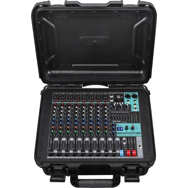 PRO-M 210P | 10-kanal Powermixer | 2x350W, Bluetooh, USB Kayıt, Case ile