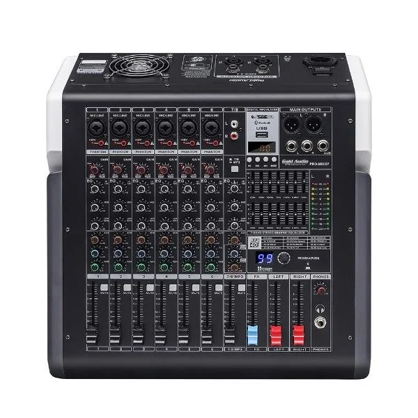 Gold PRO-M 808P | 7-kanal Powermixer | 2x450W, BT, USB