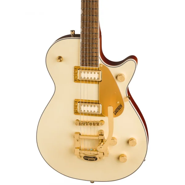 Gretsch Electromatic Pristine LTD Jet Singlecut Bigsby Laurel Klavye White Gold Elektro Gitar