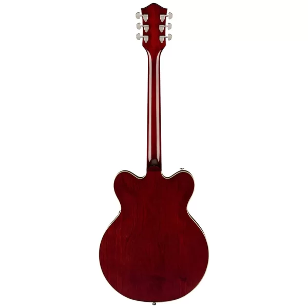 Gretsch G2604T Limited Edition Streamliner Rally II Center Block with Bigsby Laurel Fingerboard Two-Tone Oxblood/Walnut Stain Elektro Gitar