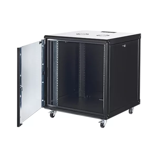 GUNKO ELGR16U6060BL131 16U 19 Dikili Tip Tekerli Rack Kabinet Siyah 60x60cm