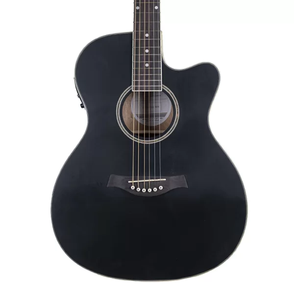 HAZE F-560CEQMBK Siyah Elektro Akustik Gitar