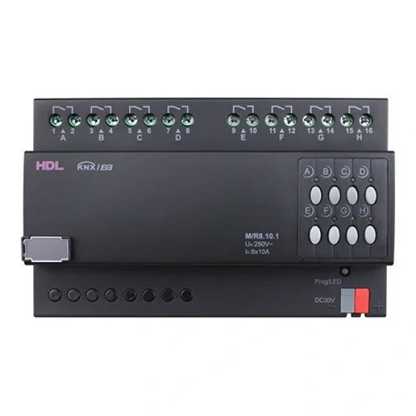 HDL M/R8.10.1 KNX 8 Kanallı 10A Yüksek Güçlü Anahtarlama Aktüatörü