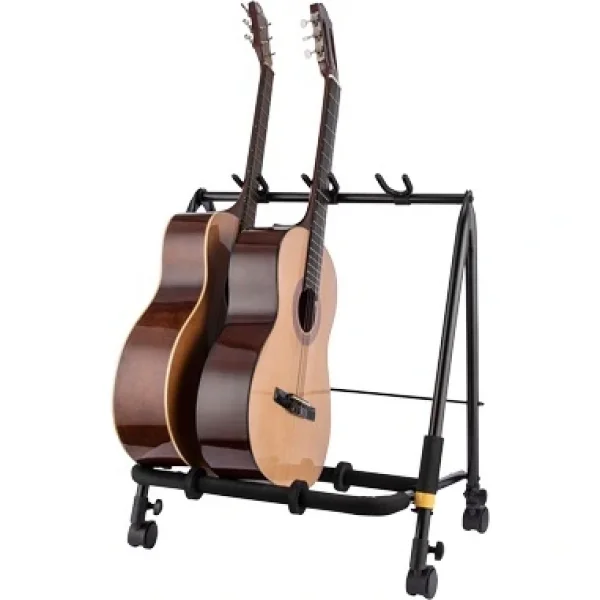 Hercules GS523B PLUS 3-Enstürman Tekerlekli Gitar Rack