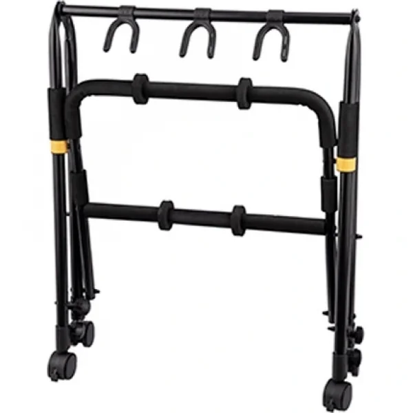 Hercules GS523B PLUS 3-Enstürman Tekerlekli Gitar Rack