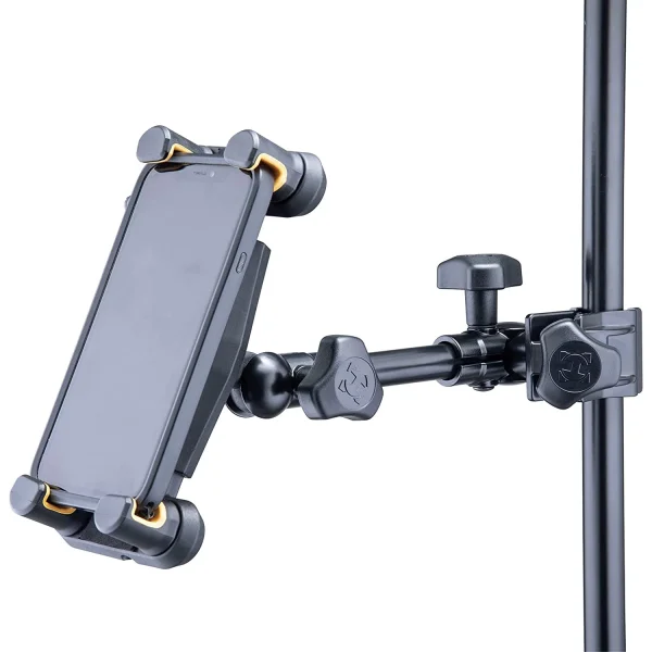Hercules DG-307B Tablet & Telefon Tutucu | Mikrofon Sehpalarına Monte