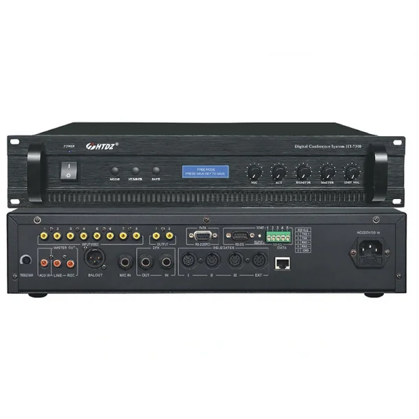 HTDZ HT-7300 Dijital Konferans Merkez Ünite, Konferans + Video Takip + Oylama