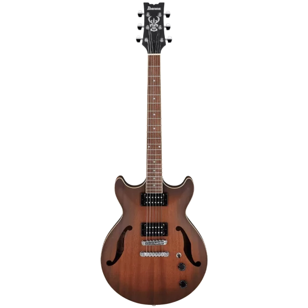 Ibanez AM53-SRF Artcore Serisi Hollow Body Sunburst Red Flat Rosewood Klavye Elektro Gitar