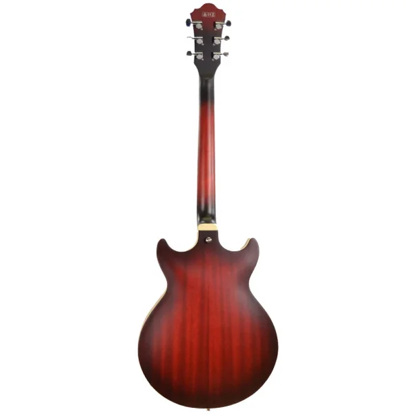 Ibanez AM53-SRF Artcore Serisi Hollow Body Sunburst Red Flat Rosewood Klavye Elektro Gitar