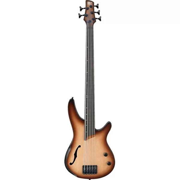 IBANEZ Workshop Series SRH505F-NNF 5 Telli Doğal Kahverengi Burst Flat Bas Gitar
