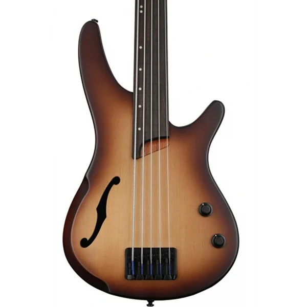 IBANEZ Workshop Series SRH505F-NNF 5 Telli Doğal Kahverengi Burst Flat Bas Gitar