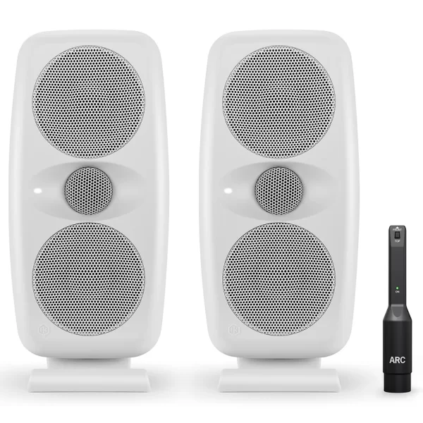 IK Multimedia IP-ILOUD-MTMWMKII2X-IN iLoud MTM MKII Pair Beyaz Stüdyo Monitör Seti Çift (ARC Mikrofonu Dahil)