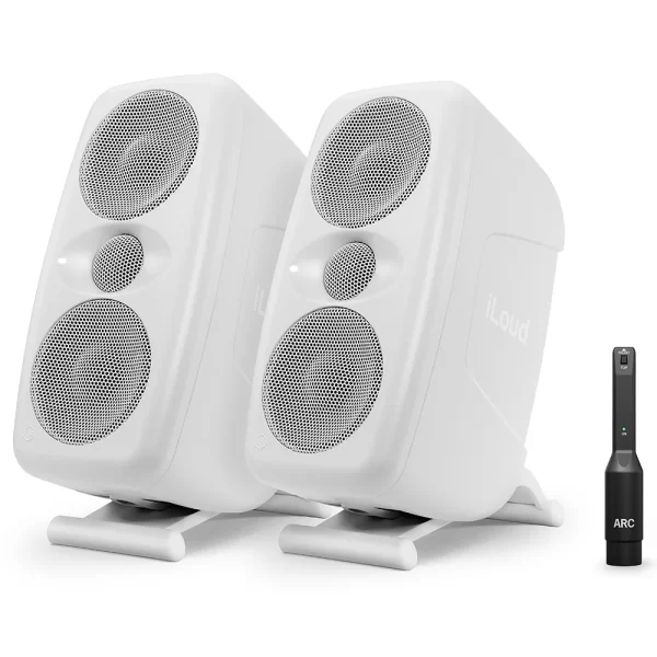 IK Multimedia IP-ILOUD-MTMWMKII2X-IN iLoud MTM MKII Pair Beyaz Stüdyo Monitör Seti Çift (ARC Mikrofonu Dahil)