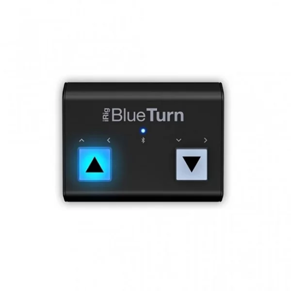 IK Multimedia iRig BlueTurn Işıklı Bluetooth Sayfa Değiştirme / Kaydırma Cihazı (iOS, Android & Mac)