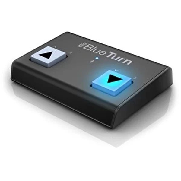 IK Multimedia iRig BlueTurn Işıklı Bluetooth Sayfa Değiştirme / Kaydırma Cihazı (iOS, Android & Mac)